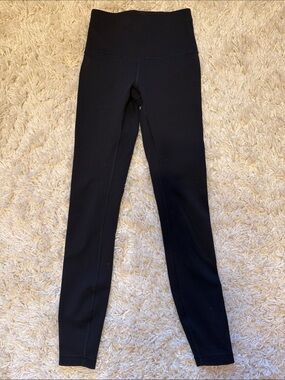 Lululemon Black Ribbed High-Waist Leggings